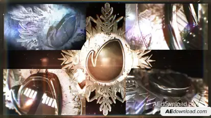 Epic Snowflake Logo Video Displays template preview