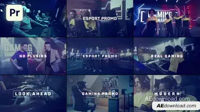 Esport Digital Promo Premiere Pro template preview