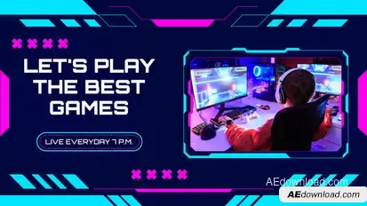 Esport Gaming Slides Promo MOGRT Premiere Pro template preview