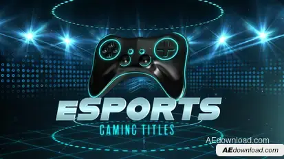 eSports Gaming Title Premiere Pro template preview