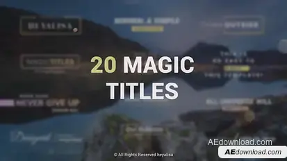 Essential // Minimal Simple Titles Pack Video Displays template preview
