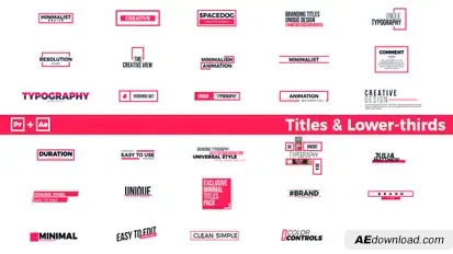 Essential Titles | Premiere Pro & After Effects Video Displays template preview