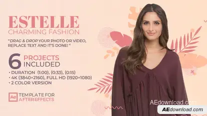 Estelle Charming Fashion - Stylish Clothing Sale Video Displays template preview