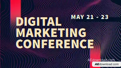 Event | Digital Marketing Conferention Video Displays template preview