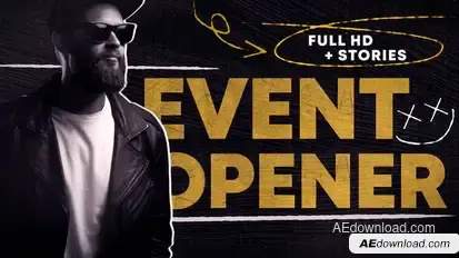 Event Opener MOGRT Premiere Pro template preview