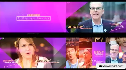 Event Presentation Video Displays template preview