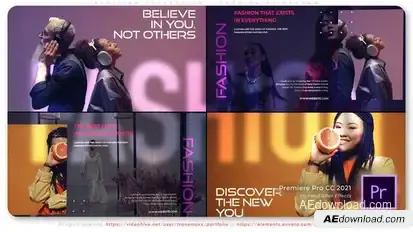 Exciting Collection - Fashion Slideshow Premiere Pro template preview