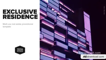 Exclusive Residence Real Estate | Promo Video Displays template preview