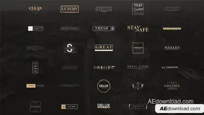 Exclusive Titles [4k] Video Displays template preview