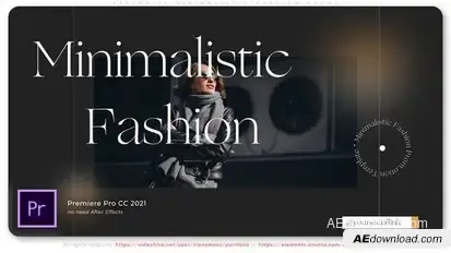 Expensive Minimalistic Fashion Promo Premiere Pro template preview