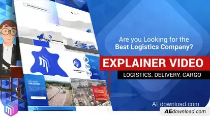 Explainer Video | Logistics Services. Delivery Video Displays template preview