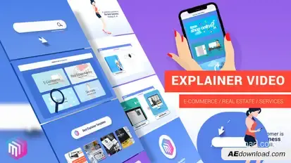 Explainer Video | Online Shop, Real Estate, Website, Services Video Displays template preview