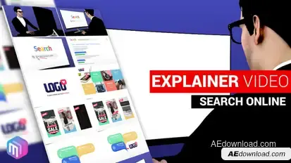 Explainer Video | Search and Find Online Video Displays template preview