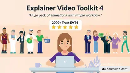 Explainer Video Toolkit 4 Video Displays template preview