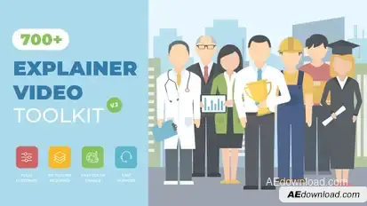 Explainer Video Toolkit Video Displays template preview