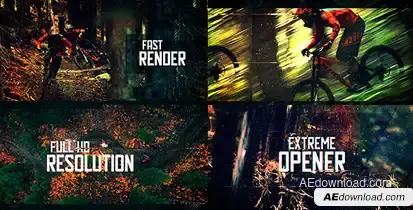 Extreme Opener Video Displays template preview