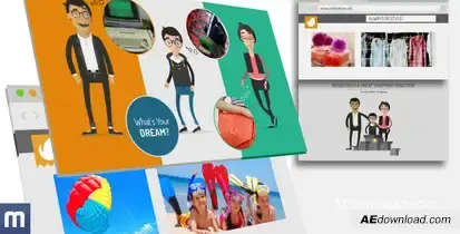 Family Shopping  - Online Shop Promo Video Displays template preview