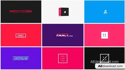 FANCY Titles [100] Video Displays template preview
