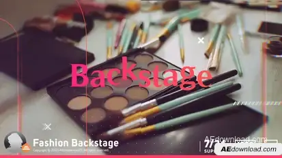 Fashion Backstage Video Displays template preview