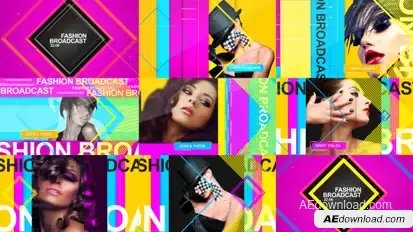 Fashion Broadcast Video Displays template preview