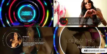Fashion channel  - Broadcast Design Package Video Displays template preview