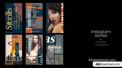 Fashion Insta Stories Premiere Pro template preview