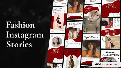 Fashion Instagram Stories | MOGRT Premiere Pro template preview