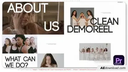 Fashion Minimalism Premiere Pro template preview