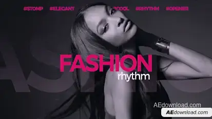 Fashion Rhythm Opener Video Displays template preview