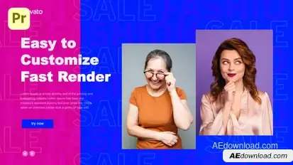 Fashion Sale Promo v2 Mogrt Premiere Pro template preview