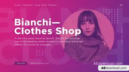 Fashion Shop Video Displays template preview