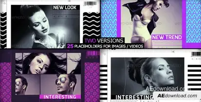 Fashion Slider Video Displays template preview