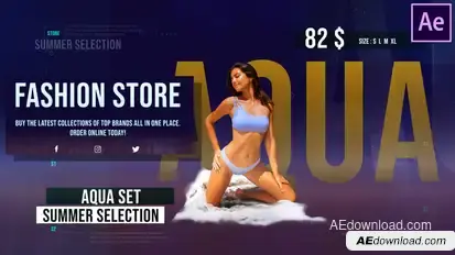 Fashion Store Video Displays template preview