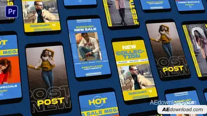 Fashion Stories Premiere Pro template preview