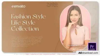 Fashion Style Premiere Pro template preview