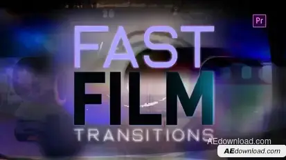 Fast Film Transitions 4K Premiere Pro template preview