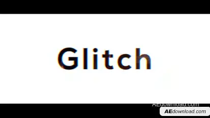 Fast Glitch Opener Video Displays template preview