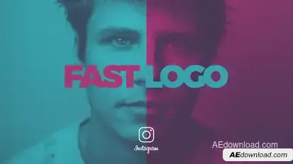 Fast Logo Intro Video Displays template preview