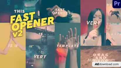 Fast Opener - Premiere Pro Premiere Pro template preview