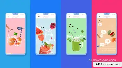 Fast Stomp App Promo Video Displays template preview