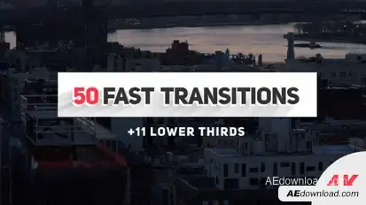 Fast Transitions Video Displays template preview