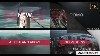 Fast Typography Promo 4K Video Displays template preview