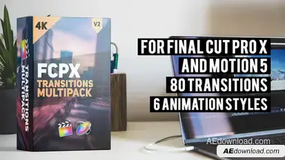 FCPX Transitions Multipack Video Displays template preview