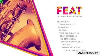 FEAT: Full Broadcast Package Video Displays template preview