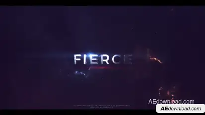 Fierce - Action Trailer Titles Video Displays template preview