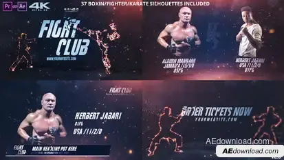 Fight Club Broadcast Pack v2.2 Video Displays template preview
