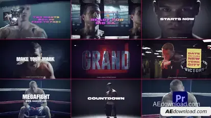 Fight Promo Premiere Pro template preview