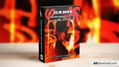 Film Burn Transition Pack For Reel or Shorts Vertical Videos Premiere Pro template preview