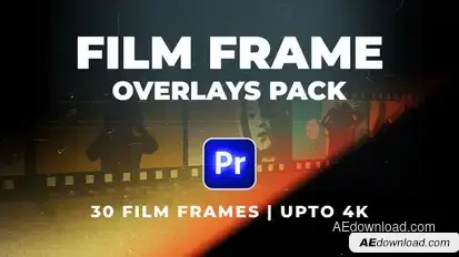 Film Frame Overlays Pack Premiere Pro template preview