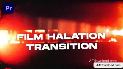 Film Halation Transitions VOL. 2 | Premiere Pro Premiere Pro template preview